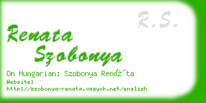 renata szobonya business card